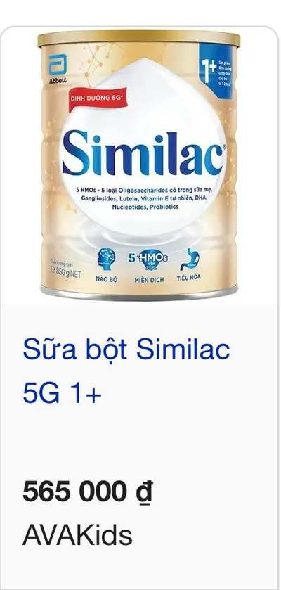 Sữa Similac 1+ (1-2 tuổi) - Hộp mới chưa mở