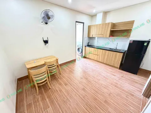 FPT City 지역 1침실 아파트 임대 – 월 750만 VND – 세탁기 포함 완전 가구식