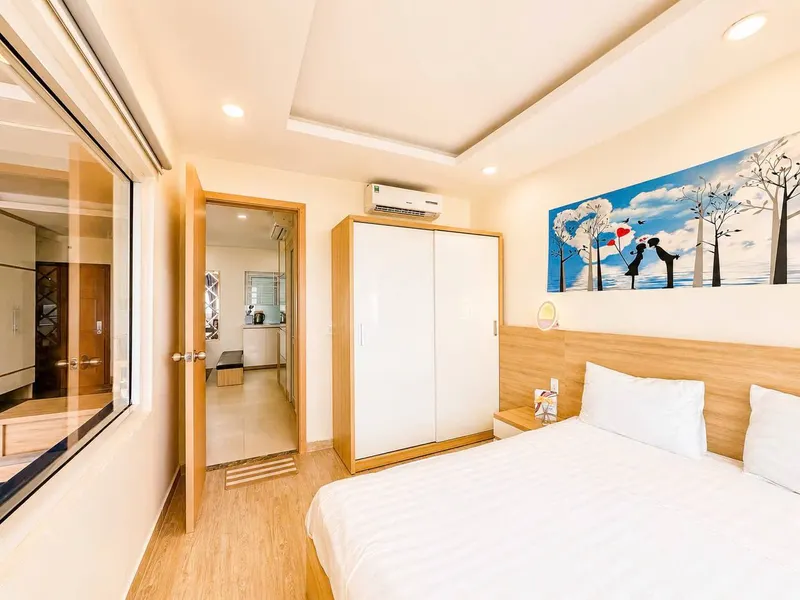 木县湾Viên Triều地区2卧室公寓出租，芽庄 - 60平方米，海景 — 6/8