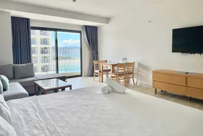 Studio cho thuê tại Gold Coast Nha Trang – South Tower – Tầng cao – Đầy đủ nội thất – 15 triệu VND/tháng