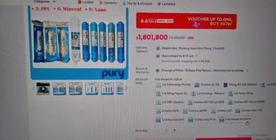 Water Filter Set - 7 Filters + Membrane