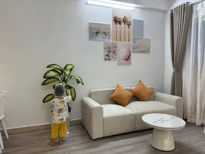 Căn hộ 2 phòng ngủ cho thuê tại khu phức hợp Hoàng Quân, tòa A2, Bắc Nha Trang – 60m², đầy đủ nội thất – 15 triệu VND/tháng