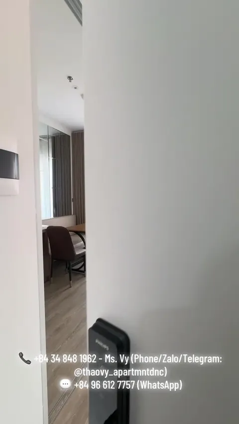 1-Bedroom Apartment near Trần Thị Lý Bridge – Sun Cosmo Residence – 14M VND/Month