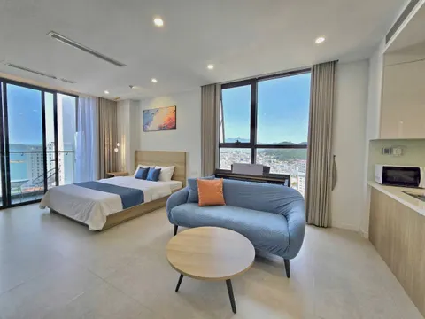 Sea View Apartment for Rent at Scenia Bay Nha Trang – 1 Bedroom + Studio, 65m², Fully Furnished with Piano