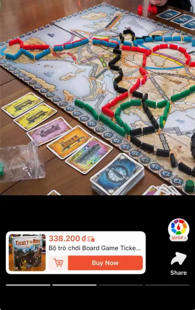 Ticket to Ride: Europe Board Game for Sale - 250,000 VND