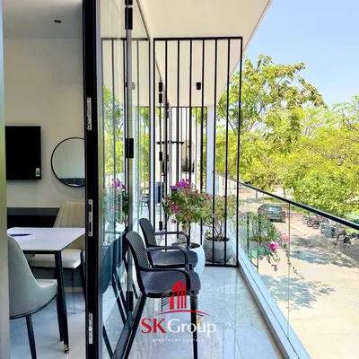 Cho thuê căn hộ 1 phòng ngủ tại Phước Hải, Tây Nha Trang – 50m², đầy đủ nội thất, ban công – 13 triệu VND/tháng