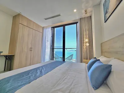 Sea View Apartment for Rent at Scenia Bay Nha Trang – 1 Bedroom + Studio, 65m², Fully Furnished with Piano