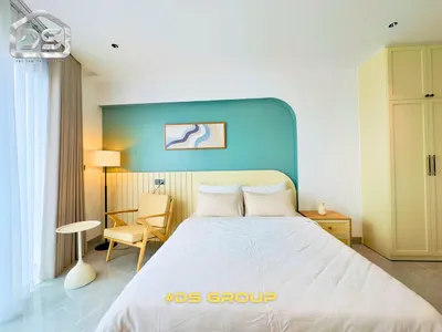 Căn hộ 1 phòng ngủ cao cấp cho thuê ở Phía Bắc Nha Trang - View sông, đầy đủ nội thất