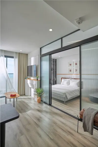 나트랑 시내 1실 아파트 - Marina Suite 산과 도시 전망