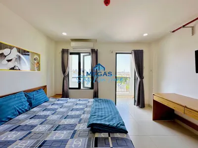 Updated 2-Bedroom Apartment with Private Balcony on 23/10 Street, Nha Trang – 8 Million VND/Month – Available from July 1