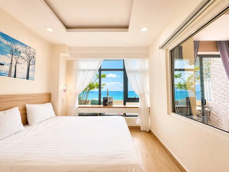 木县湾Viên Triều地区2卧室公寓出租，芽庄 - 60平方米，海景 — 5/8
