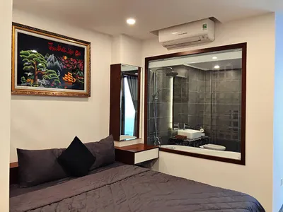 Căn hộ hiện đại cho thuê tại khu vực Phước Long - 47 m², bồn tắm và ánh sáng tự nhiên