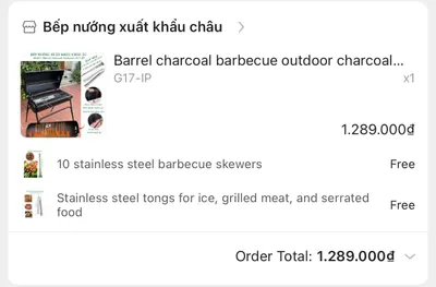 Bán Vỉ Nướng Charcoal BBQ G17 – 76×40×75 cm – 700.000 VND