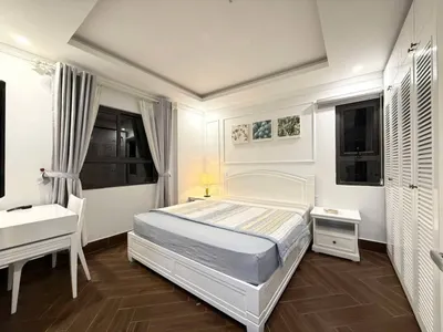 Двухспальная квартира в аренду в CT2 Phuoc Hai – 88м², угловой блок, бассейн и парк на крыше – 18 млн донгов/месяц