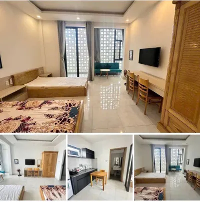 Căn hộ 1 phòng ngủ có nội thất gần khu vực Nguyễn Đức Canh – 45m² – ban công – 5,9 triệu đồng/tháng