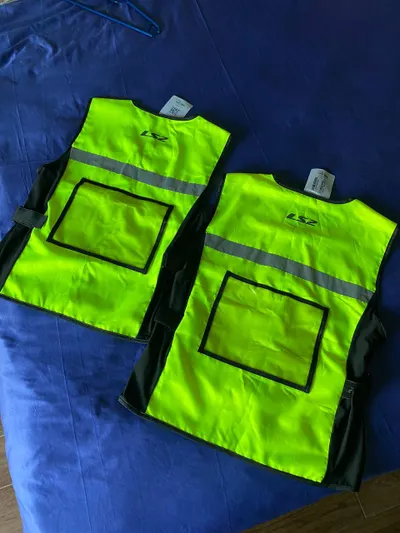 2x LS2 Hi-Vis 오토바이 안전 조끼(신제품) – M & L 사이즈