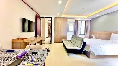 时尚单间带阳台 位于城市中心 – Phước Hòa – 770万 VND/月