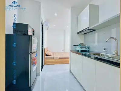 单房公寓出租 - 靠近海滩，康坦拉普区，全面配备，900万越南盾/月