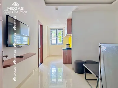 Căn hộ 1 phòng ngủ có ban công – đầy đủ nội thất, thang máy & chỗ đỗ xe – gần chợ Bình Tân – 7,5 triệu VND/tháng
