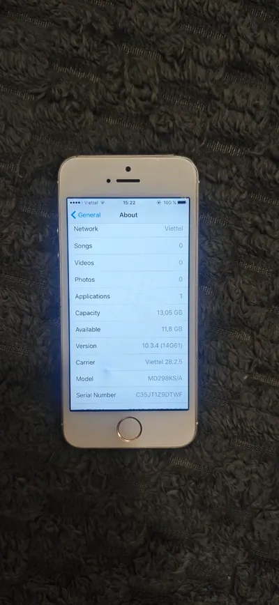 iPhone 5 16GB – 작동 상태 양호 – 배터리 수명 정상 – 250,000 VND