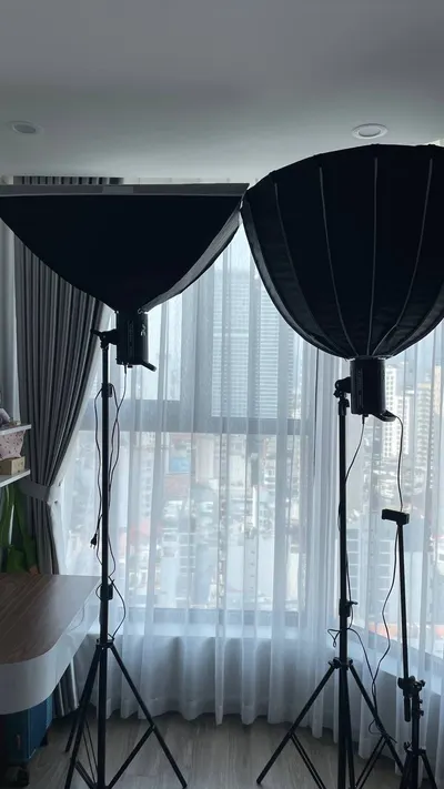 전문가용 스튜디오 조명 BK0929 150W 옥타곤 소프트박스 – 220만 VND