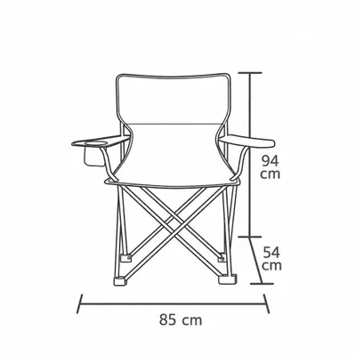 BESICO Folding Chairs with Backrest & Cup Holder – Set of 2