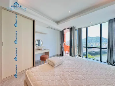2卧室公寓，高层阳台 - 芽庄市中心 - 1700万越南盾/月