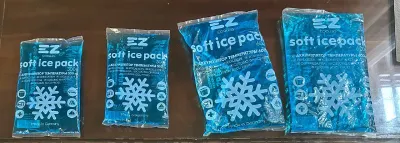EZ Coolers Soft Ice Pack (독일) – 재사용 가능한 젤 냉각 팩 – 4개 세트
