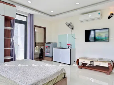 Studio Apartment – An Viên Area, Sea View, New Furniture, Microwave & Stove – 7.5M VND/Month