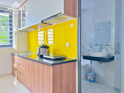 Căn hộ 1 phòng ngủ có ban công – đầy đủ nội thất, thang máy & chỗ đỗ xe – gần chợ Bình Tân – 7,5 triệu VND/tháng