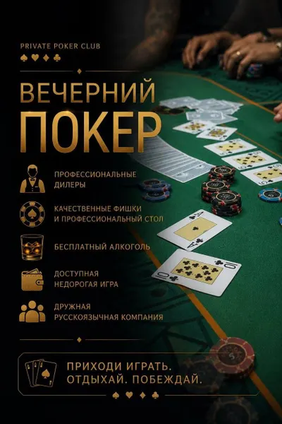 Nightly Poker Games – Downtown Nha Trang