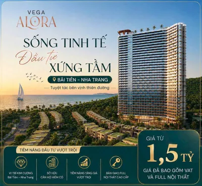 ALORA RESIDENCES — 공식 판매 개시! Vega City Nha Trang 해변 아파트 — 16억 9,900만 VND부터