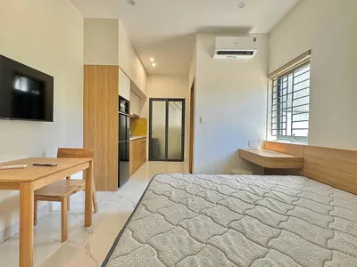 Studio Apartment for Rent in Tran Vien, Hoa Xuan – Ground Floor, Fully Furnished