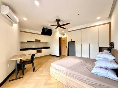 Fully Furnished Studio with Balcony – Cao Van Be St, 12M VND/Month