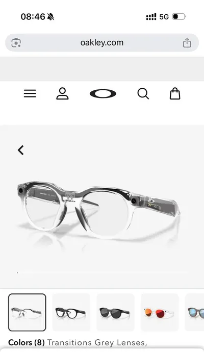 Очки Oakley Transitions Grey Lenses, прозрачная оправа – не носила