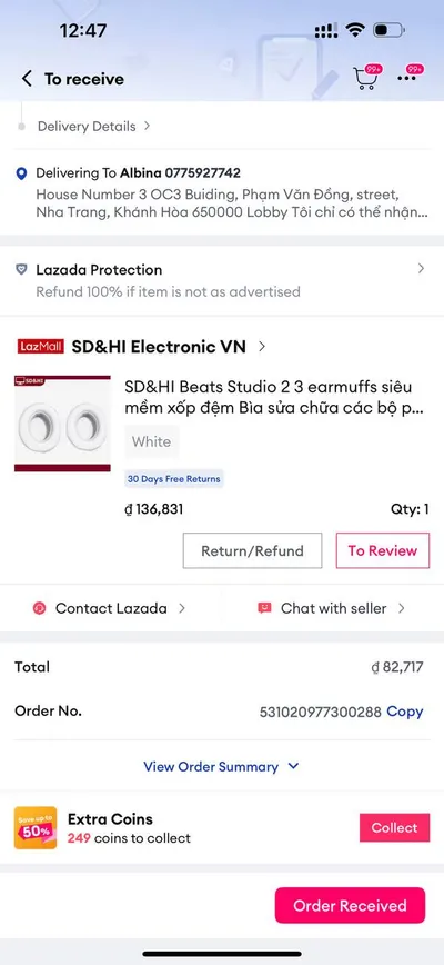 Beats Studio 2/3 耳垫 – 全新，白色，优惠 40%