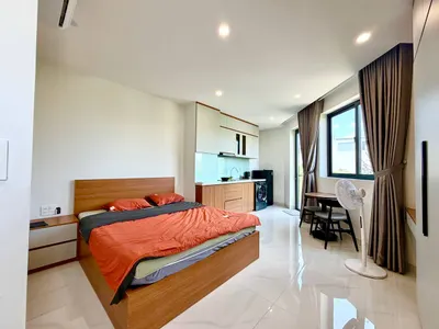 Studio Apartment for Rent – Fully Furnished, South-Facing Balcony, An Binh Tan – 7.5M VND/Month