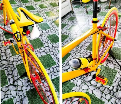 Restored Vintage Japanese Bicycle 'Yellow Bird' – Custom Build