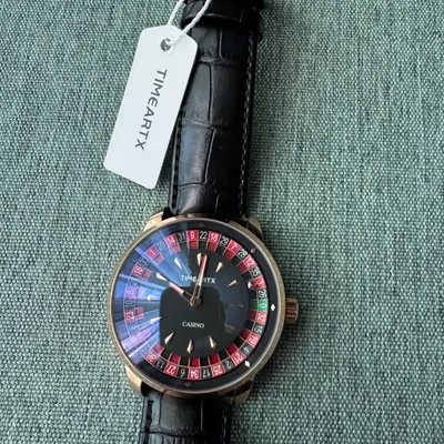 TimeARTX 손목시계 가죽 스트랩