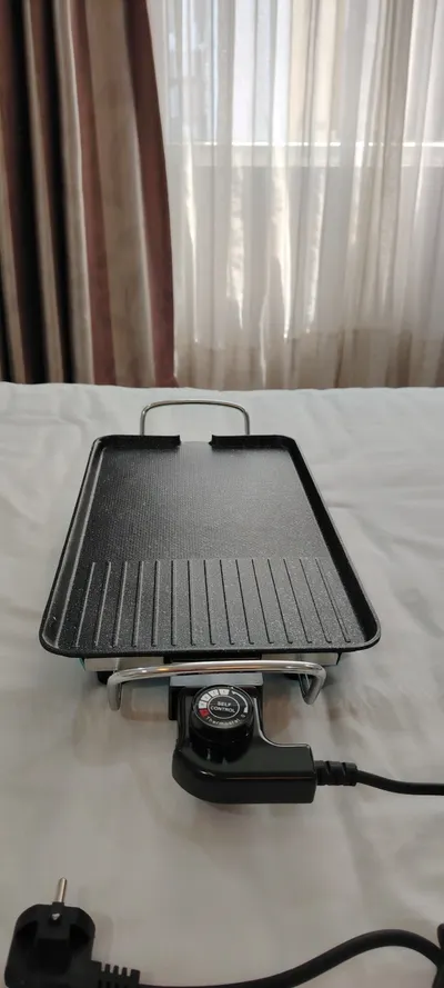 1500W 전자 그릴, 대리석 논스틱 코팅