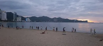 Rain at Nha Trang's North Beach – August 23 Morning
