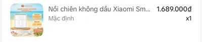 Nồi Chiên Không Dầu – 1 Triệu VND (Cân Được Tặng Kèm)