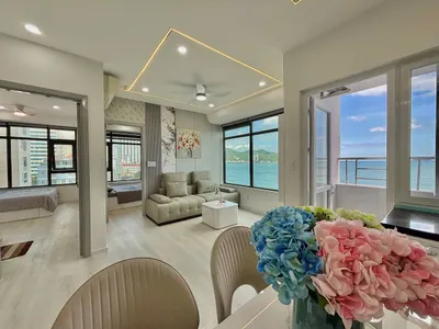 Cho thuê căn hộ góc 2 phòng ngủ – View thành phố & biển – Tổ hợp OC1B – 26 triệu VND/tháng