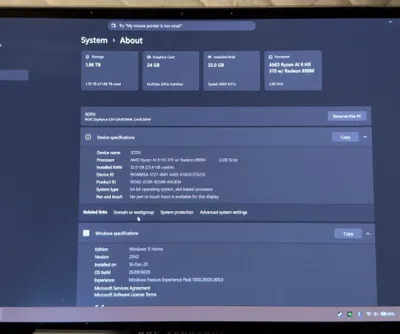 ASUS ROG Zephyrus G14 2025 – Ryzen AI 9 HX 370 – RTX 5080 24GB – 32GB RAM – 2TB SSD – 3K OLED 120Hz – 完美状态