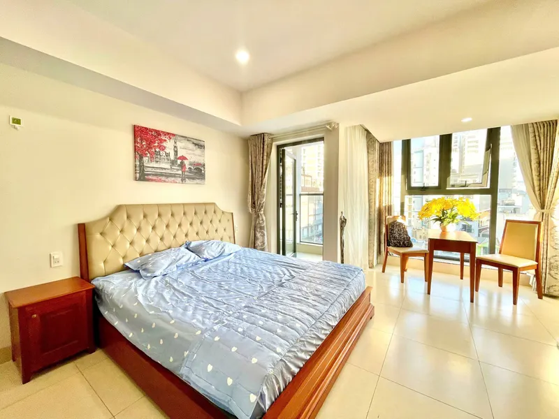 Studio Apartment for Rent on Hùng Vương Street, Nha Trang – Fully Furnished, 7th Floor – 10M VND/Month