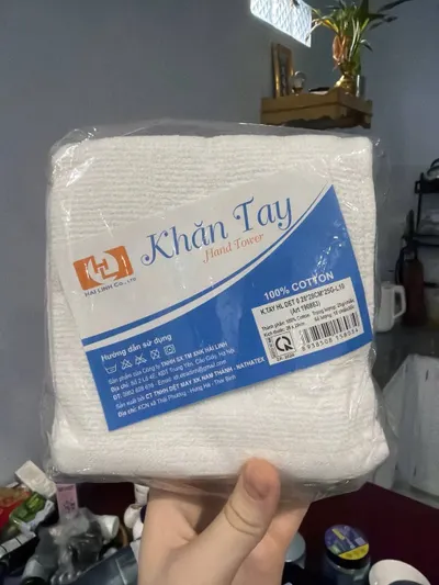 흰색 청소용 천 묶음