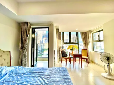Studio Apartment for Rent on Hùng Vương Street, Nha Trang – Fully Furnished, 7th Floor – 10M VND/Month