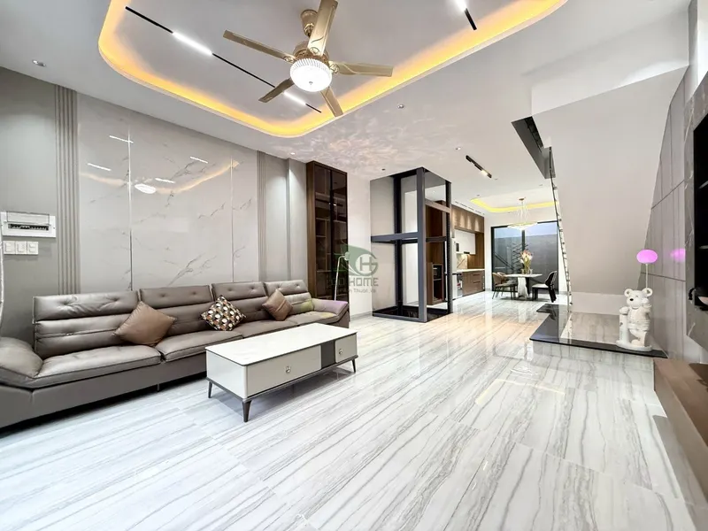 Nhà 4 phòng ngủ cho thuê – Mỹ Gia, Vĩnh Thái – nhà mới đầy đủ nội thất với thang máy – 30 triệu đồng/tháng — 3/4