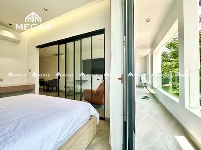 1침실 아파트 임대 – VCN Phuoc Hai – 발코니 – 월 1,300만 VND