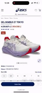 Кроссовки ASICS для бега – размер 40 – новые – 1 900 руб